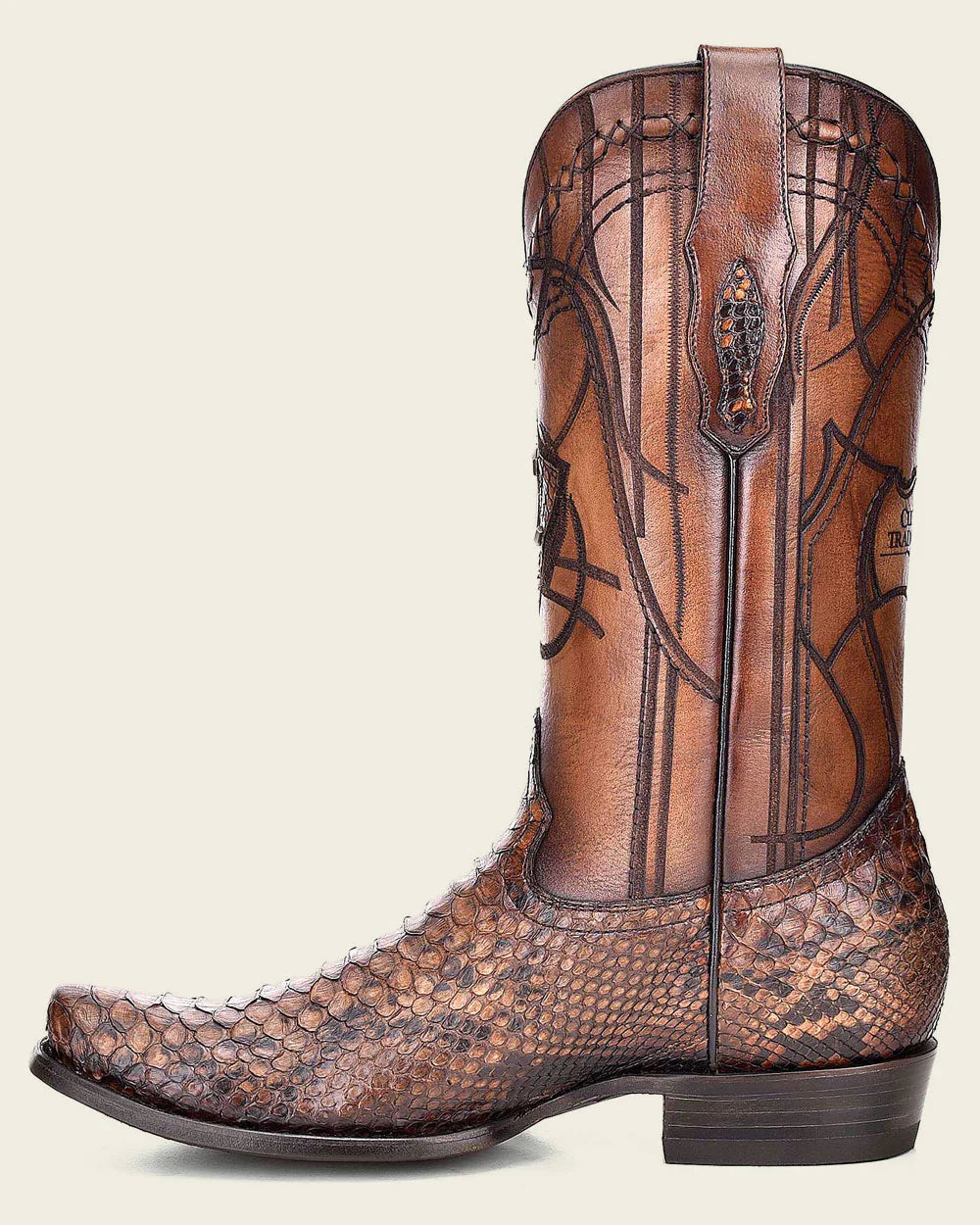 Cuadra Python Honey Exotic Boot