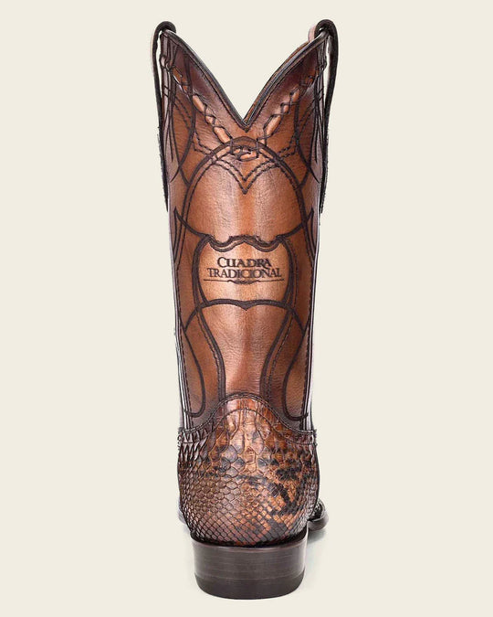 Cuadra Python Honey Exotic Boot