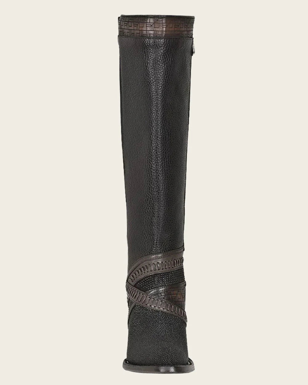 Tall black stingray boot