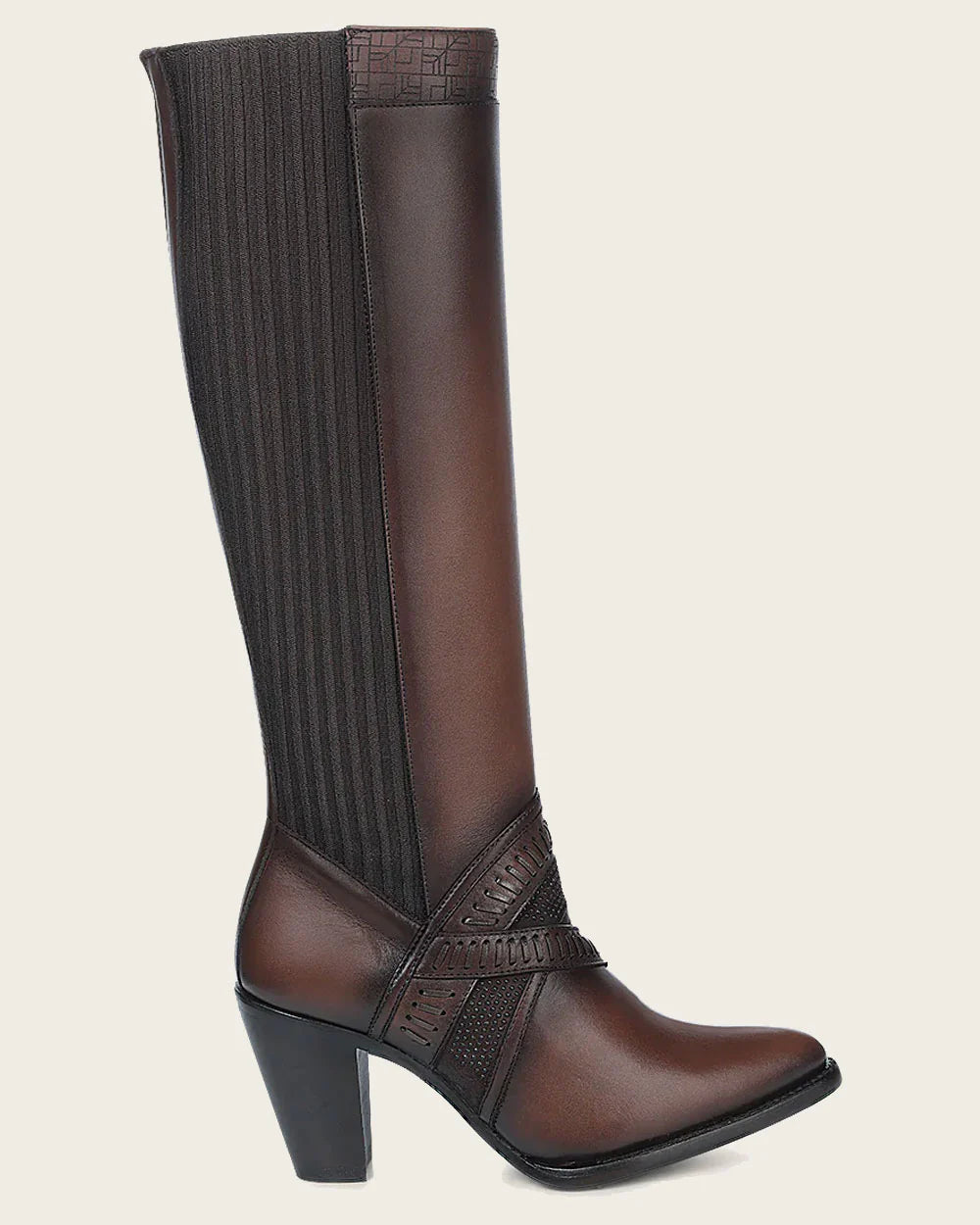 Tall honey brown boot