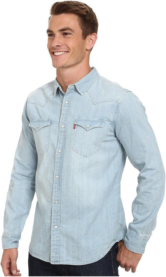 Men's Standard Barstow Denim Western Snap-Up Shirt