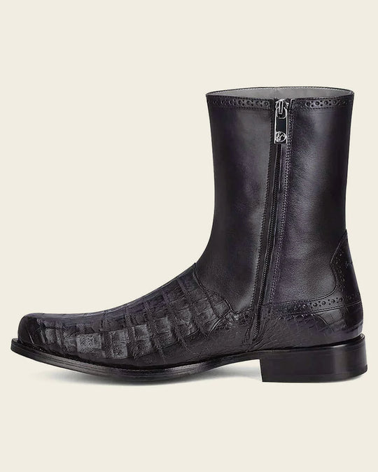 Cuadra Dress Black Exotic Boot