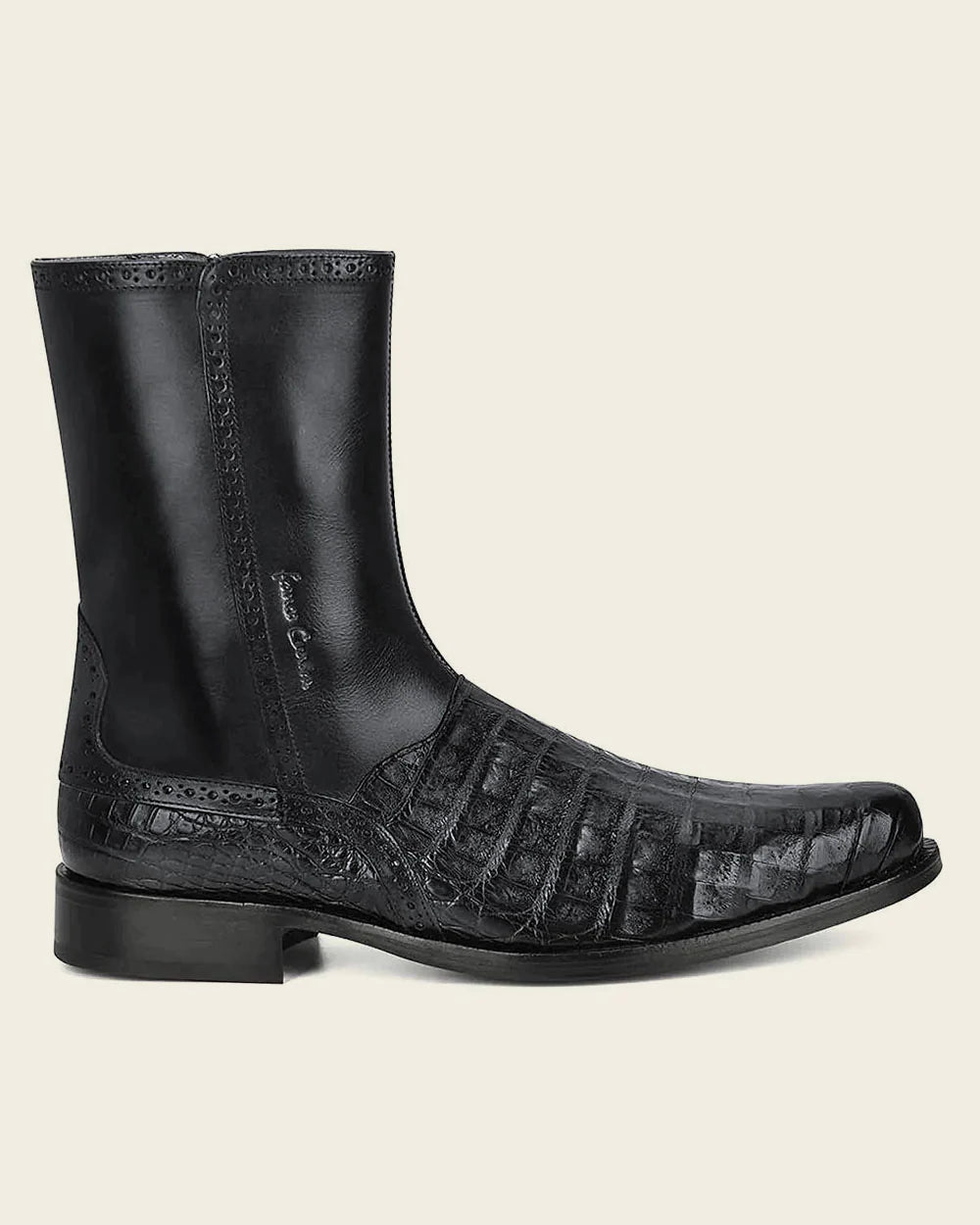 Cuadra Dress Black Exotic Boot