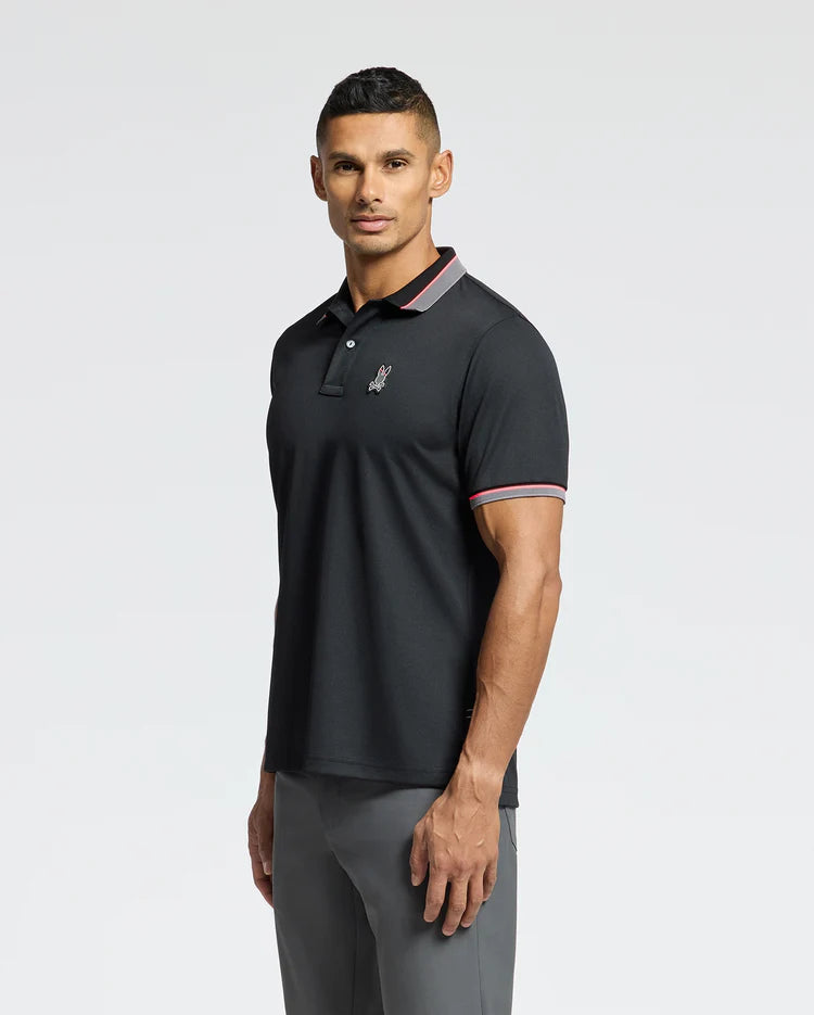 Psycho Bunny Mens Stratton Sport Pique Polo