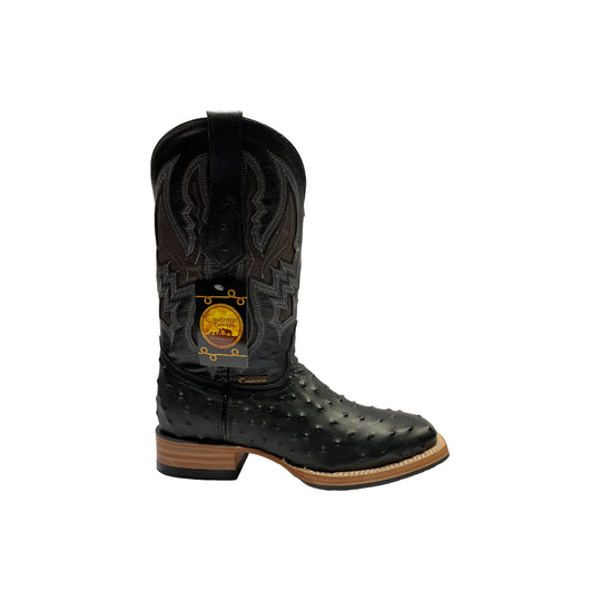 Cuatrero Boots Ostrich Print Bulldog