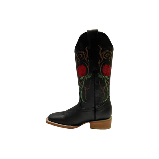 Cuatrero	Rodeo Boot with Red Roses