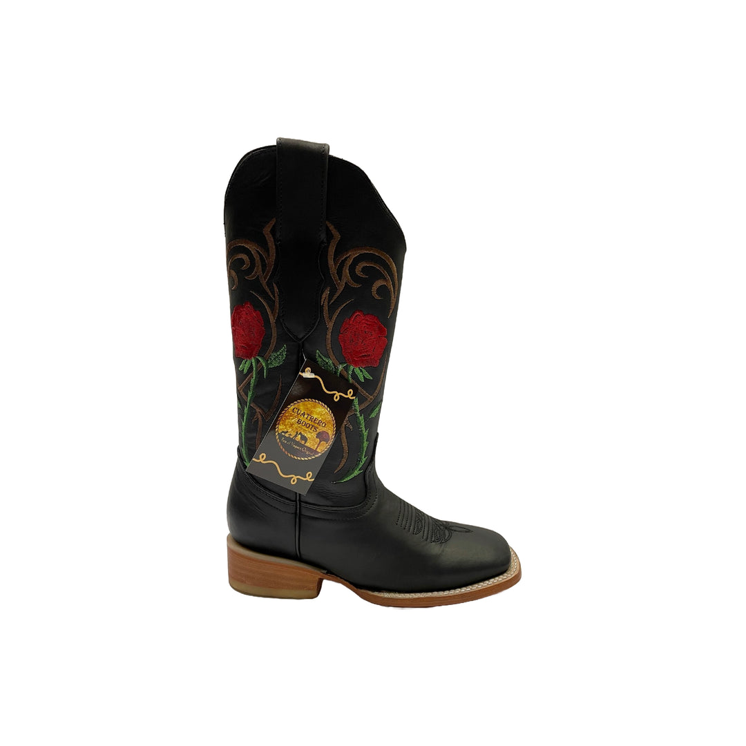 Cuatrero	Rodeo Boot with Red Roses