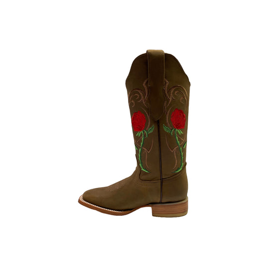 Cuatrero	Rodeo Boot with Red Roses