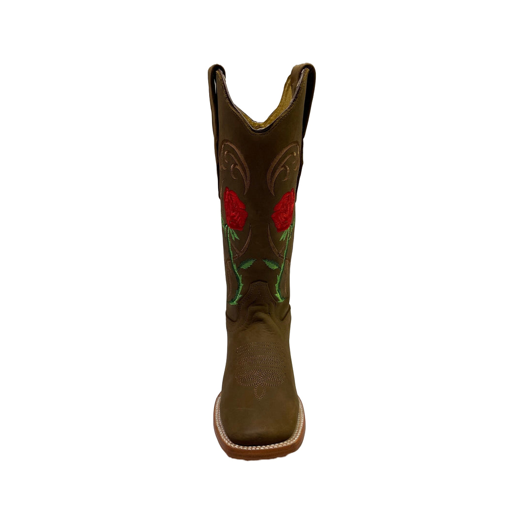 Cuatrero	Rodeo Boot with Red Roses