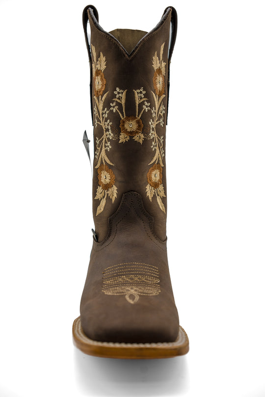 Cuatrero Rodeo Boot Flowers