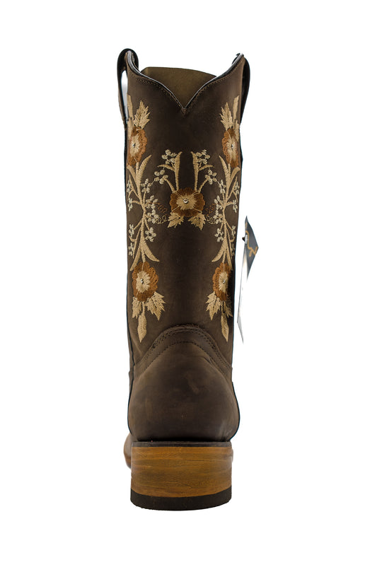 Cuatrero Rodeo Boot Flowers