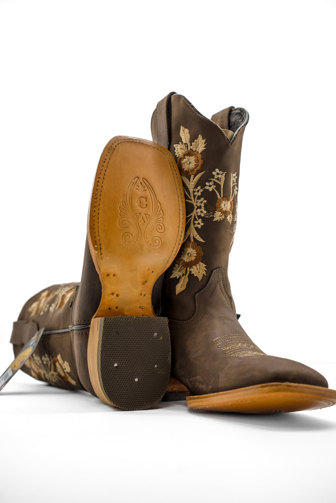 Cuatrero Rodeo Boot Flowers