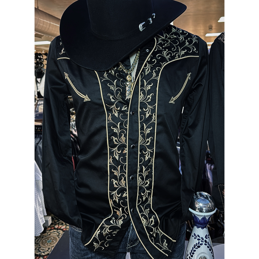 Western Embroidered Western Shirt