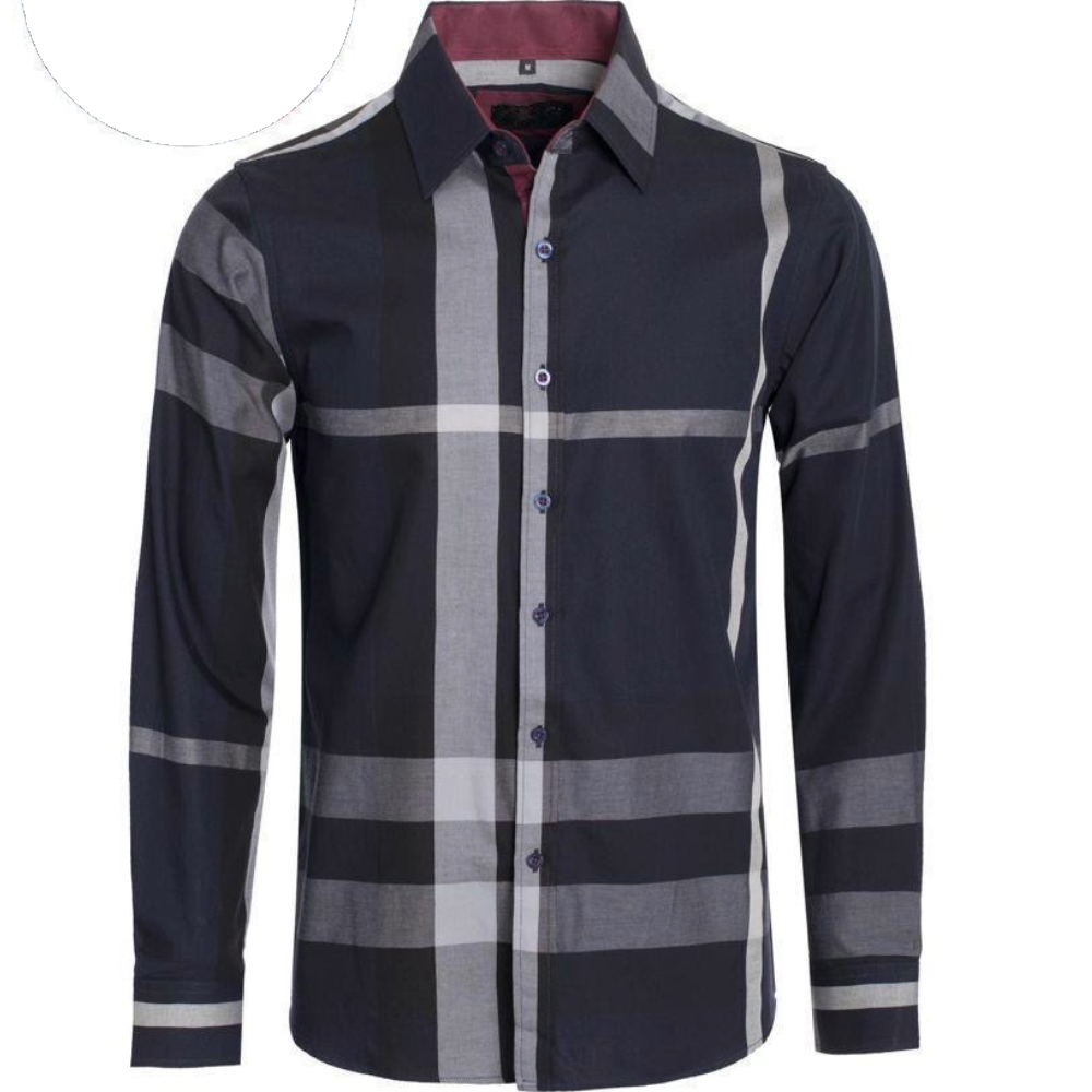 Modern Dress Shirt Navy CH-201