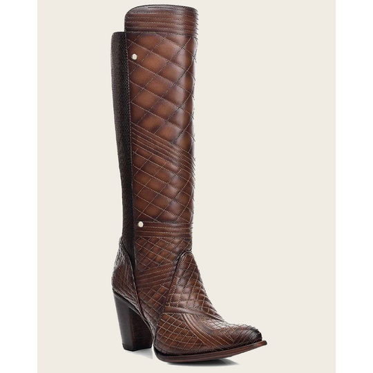 Tall brown boot