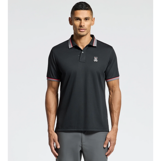 Psycho Bunny Mens Stratton Sport Pique Polo